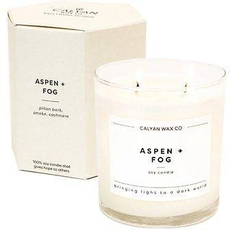Aspen + Fog Glass Tumbler Soy Candle