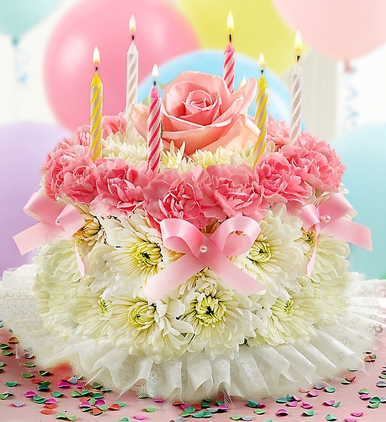 Pastel Flower Cake