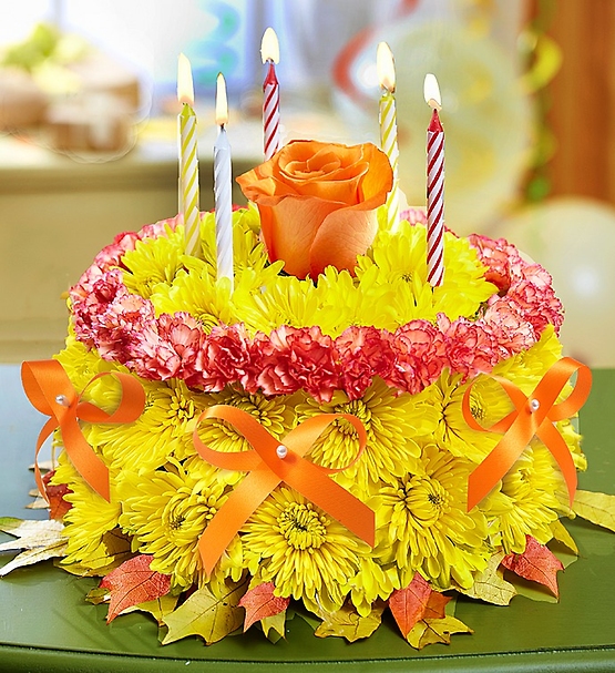 Fall Flower Cake