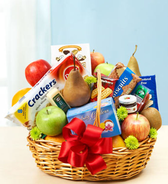 Fruit and Gourmet Food Basket