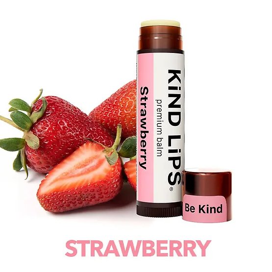 Strawberry Organic Lip Balm KiND Lips