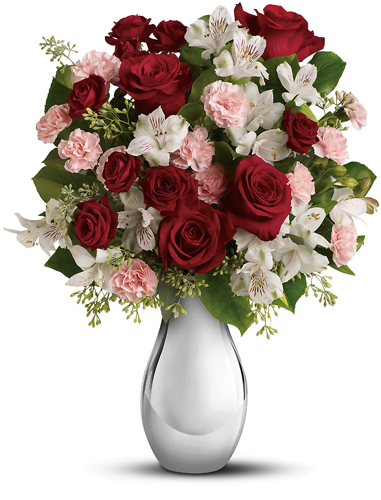 Crazy for You Bouquet with Red Roses